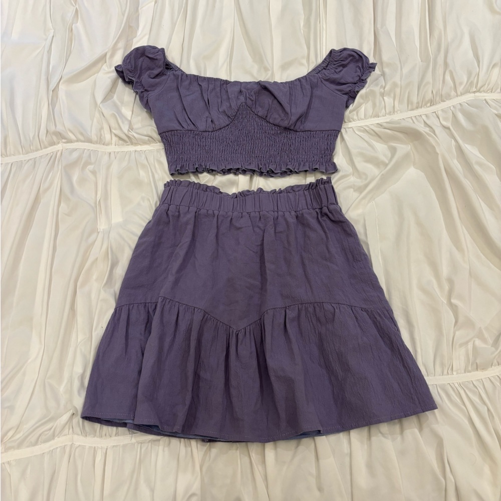 Two Piece Matching Skirt Set